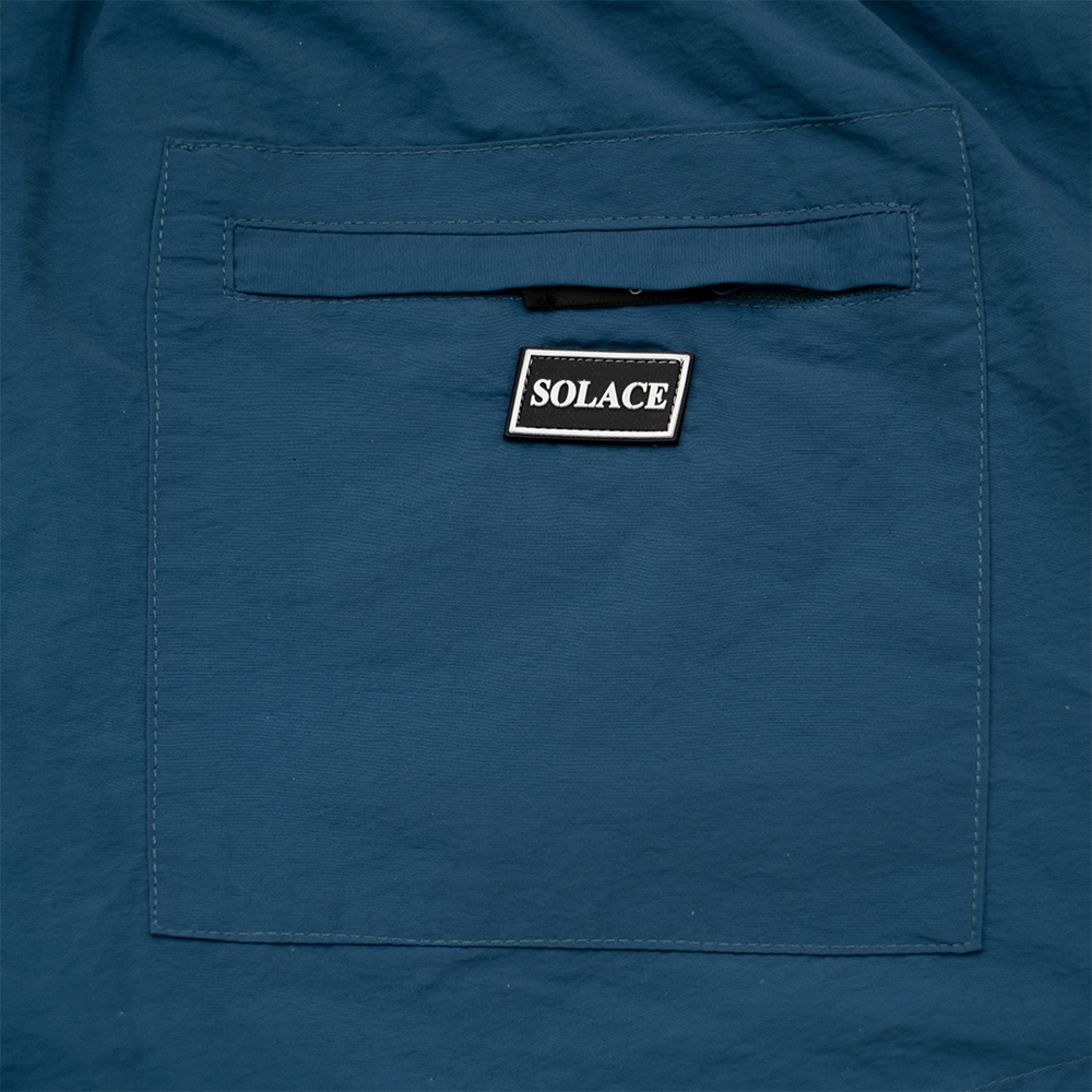 Teal Box Logo Shorts