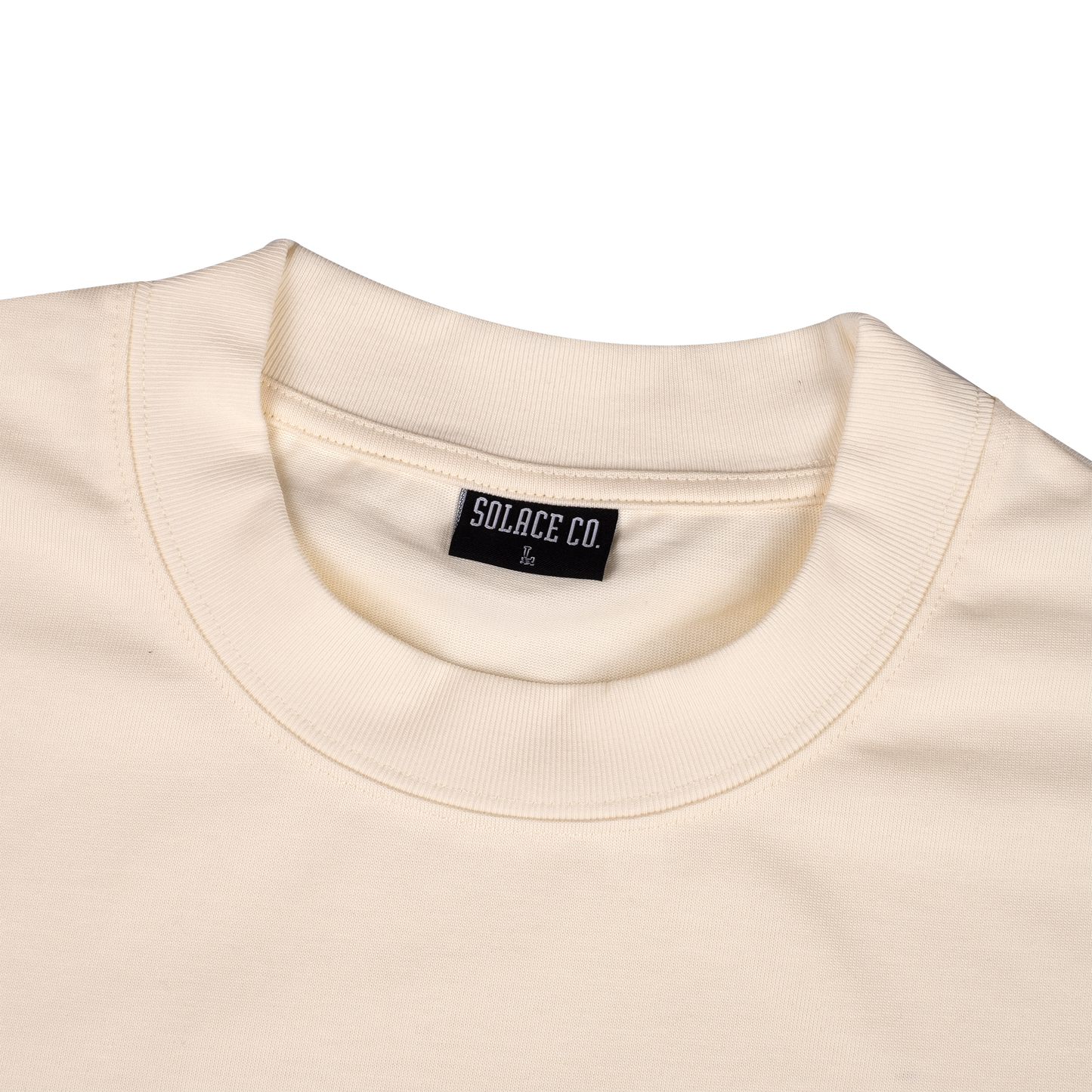 Sand Solace Crew Neck T-Shirt Neck Tag