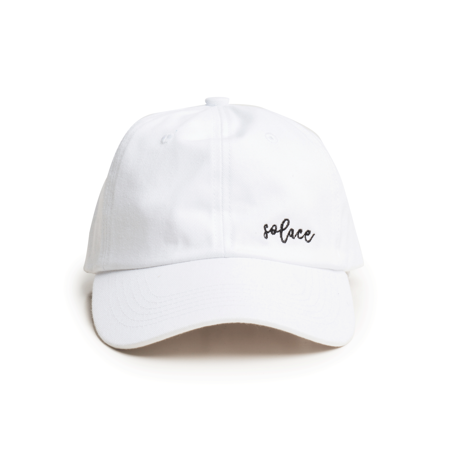Solace 6 Panel Dad Cap White