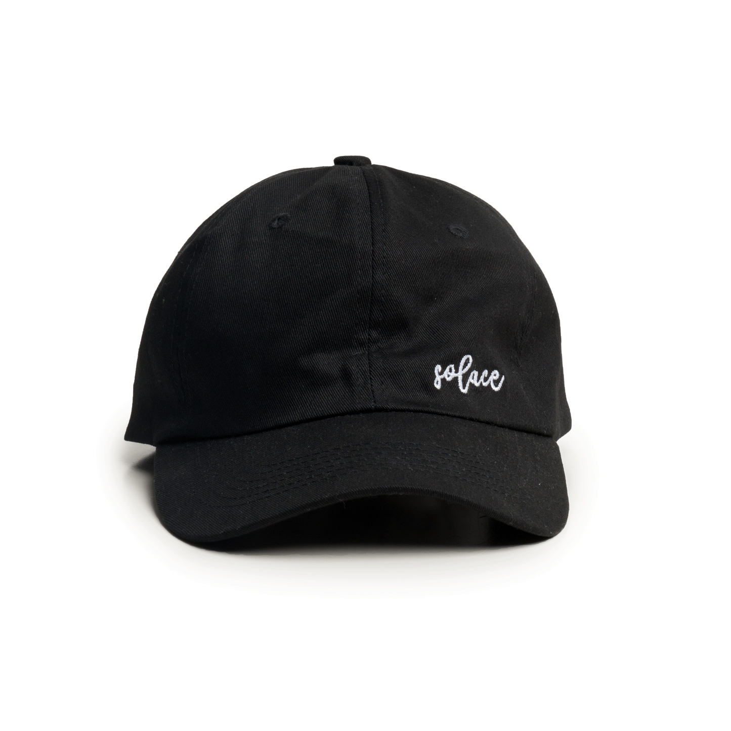 Solace 6 Panel Dad Cap Black