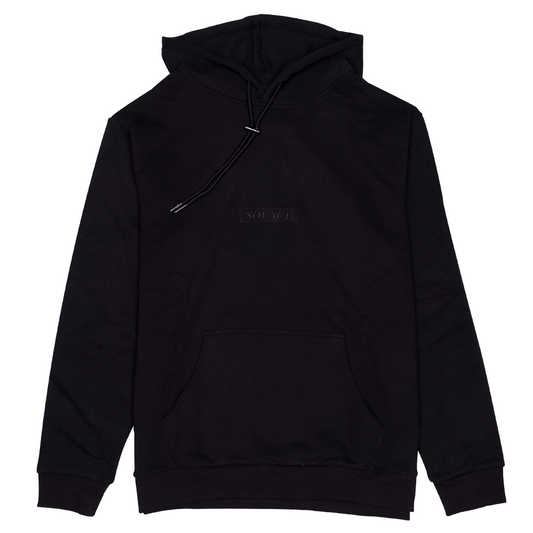 Black Embroidery Hoody