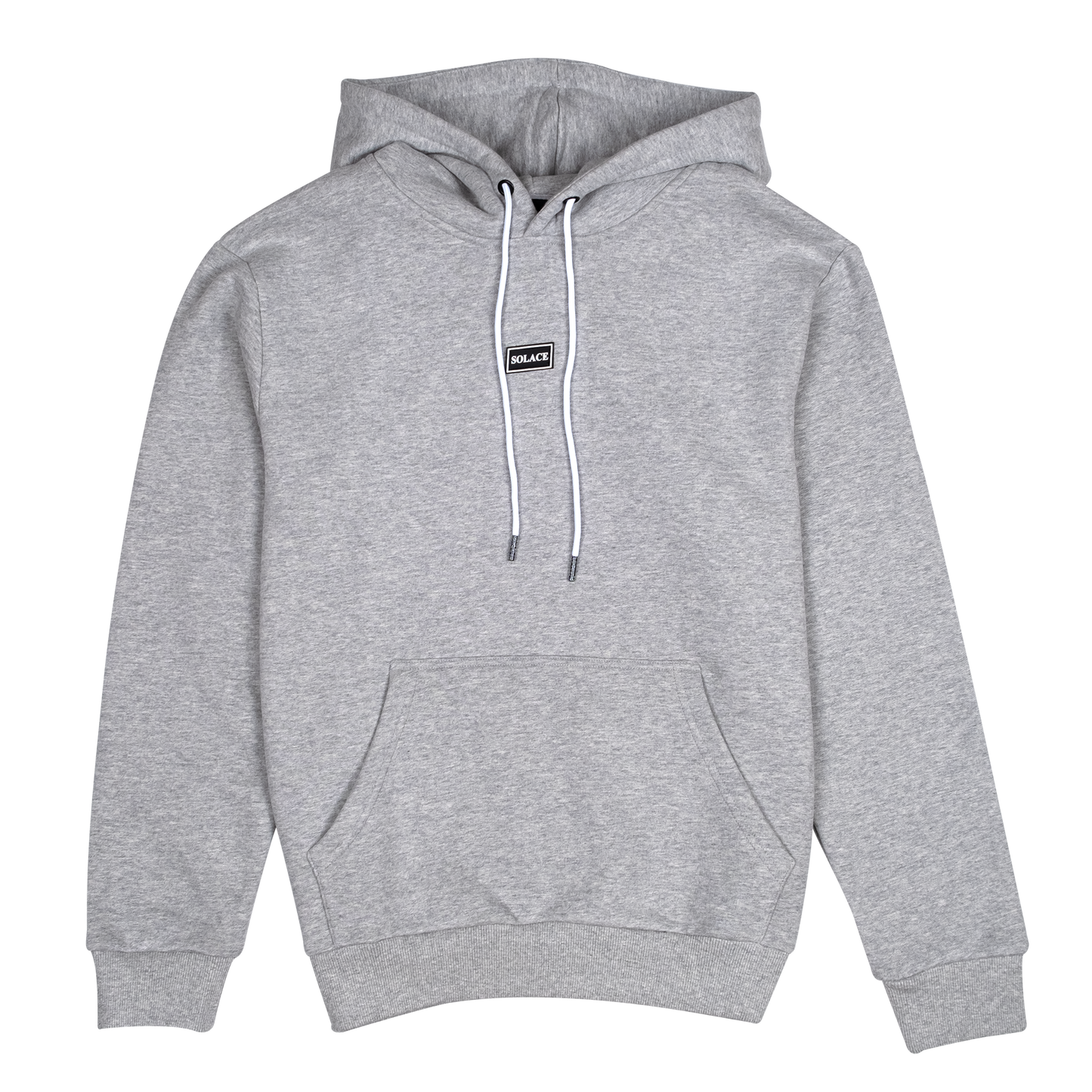 Solace Golf Grey Hoody with rubber patch box logo