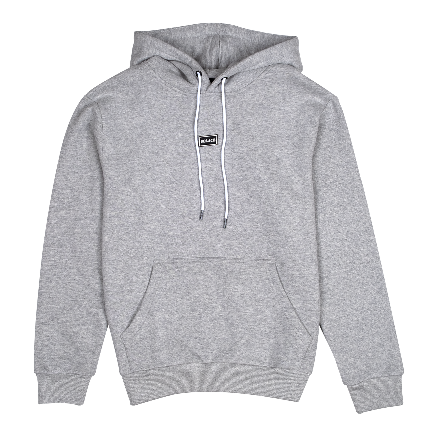 Solace Golf Grey Hoody with rubber patch box logo