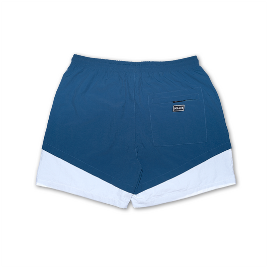 Teal Box Logo Shorts Rear