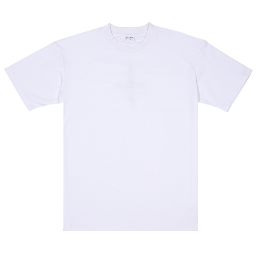White Embroidery Tee