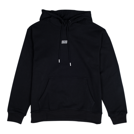 Solace Golf Black Hoody Rubber Box Logo