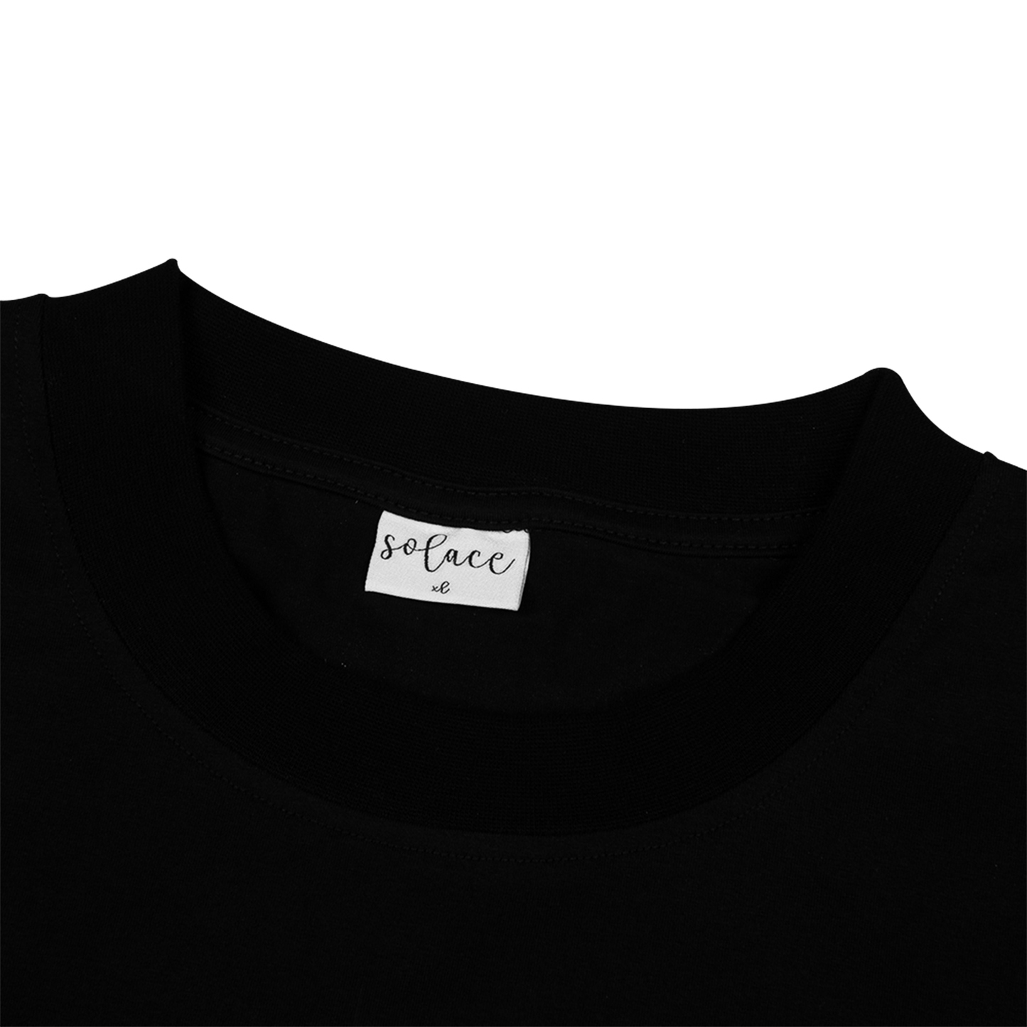 Black Embroidery Tee