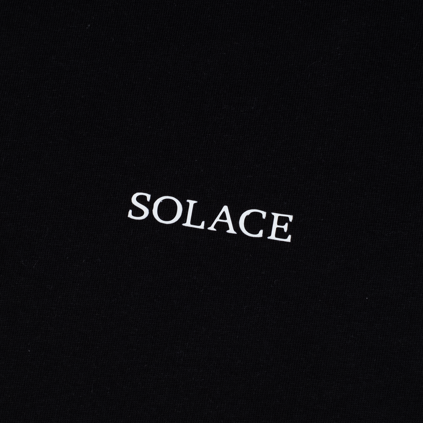 Black Solace Crew Neck T-Shirt Logo