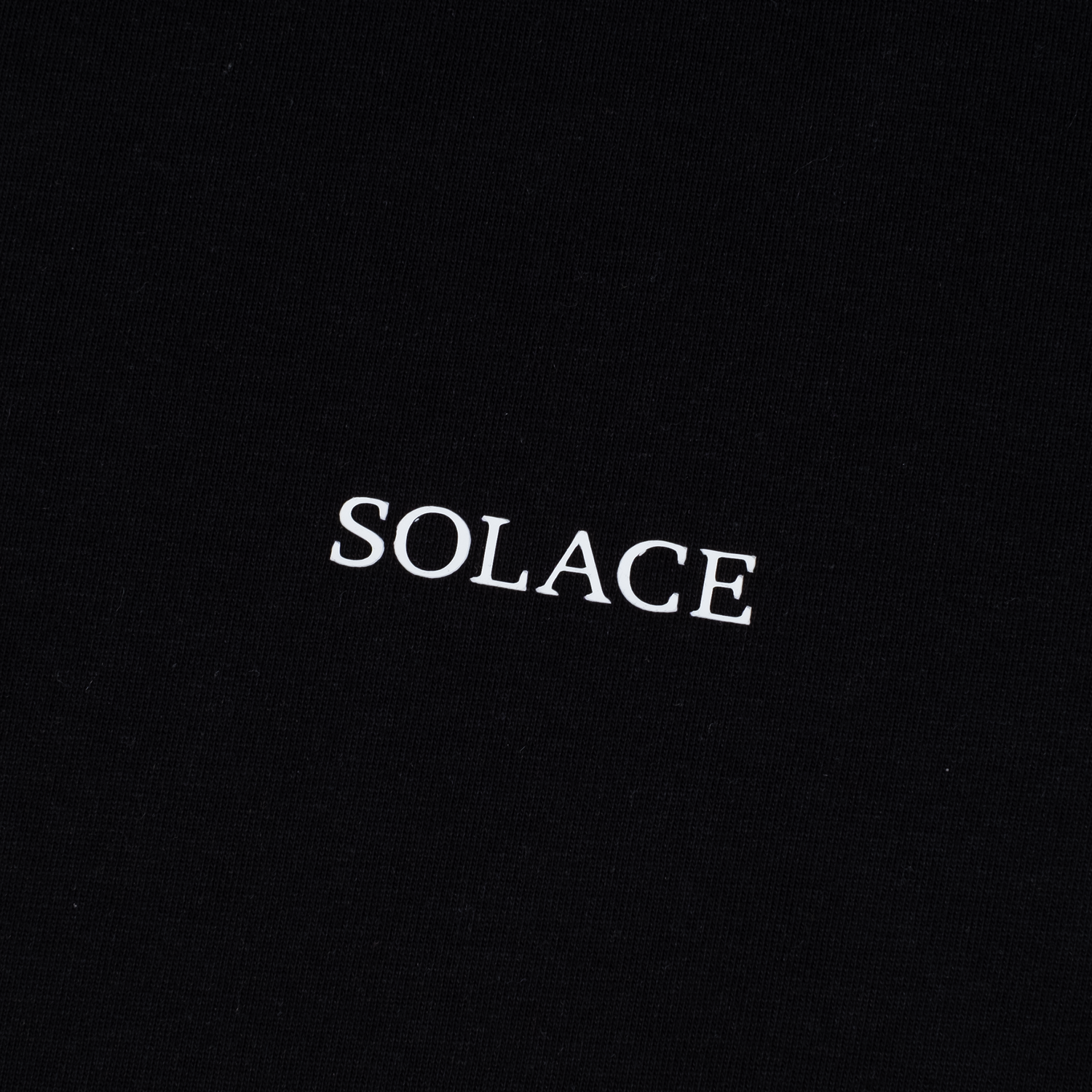 Black Solace Crew Neck T-Shirt Logo