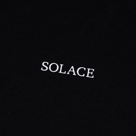 Black Solace Crew Neck T-Shirt Logo