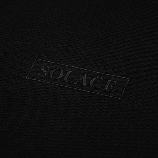 Black Embroidery Hoody