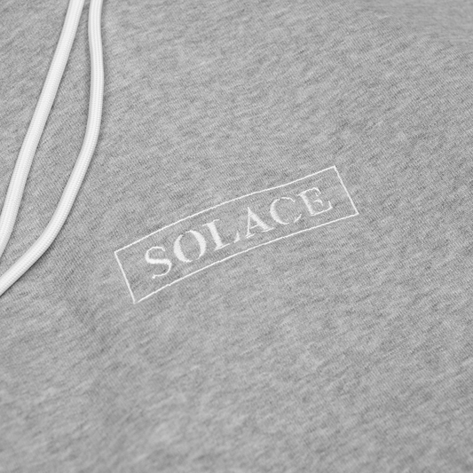 Grey Embroiderey Hoody